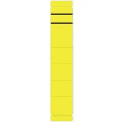 Rückenschild lang schmal gelb NEUTRAL selbstklebend Packung 10 Stück