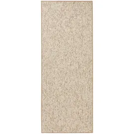 Bt Carpet Wolly Läufer – Wohnzimmerteppich Flachgewebe Kurzflor Woll-Optik Wolle Skandi-Look Esszimmer, Wohnzimmer, Kinderzimmer, Schlafzimmer – Beige Braun, 80x300cm