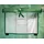 WINDHAGER Foliengewächshaus Metall Grün Transparent 200 cm 1,17 m2