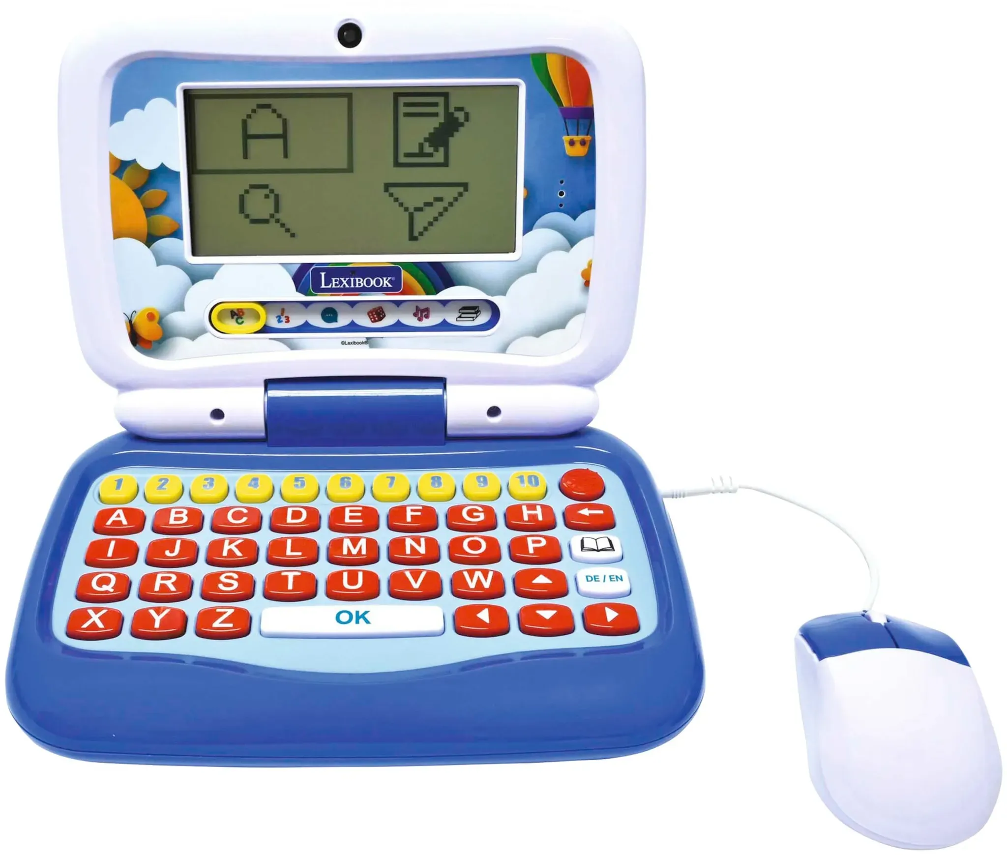 Lexibook Lernlaptop Power Junior EN/DE, blau
