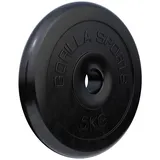GORILLA SPORTS Hantelscheiben Einzeln/Set, 30/31mm Bohrung, Gusseisen, Gummiert, Schwarz, Hantelset, Gewichtsscheiben, von 1,25kg bis 30kg Gewichte, Krafttraining, Gym