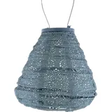 lumiz Lampion Solarlampe Tulip 20 Fiore Grey Blue graublau Ø 20 cm - Tyvek®
