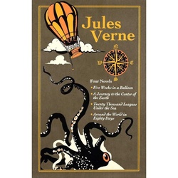 Four Novels - Jules Verne, Leder