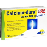 Mylan dura GmbH Calcium-dura Vit D3 1200 mg/800 I.E. Brausetabletten 20 St.