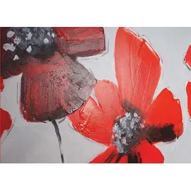 MCW ÖLGEMÄLDE MOHNBLUME HANDGEMALT Mehrfarbig