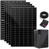 Solaranlage für die Steckdose: ON-Grid-Solarakku & 4x 440W Solarmodule