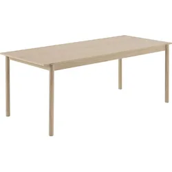 Linear Tisch 200 x 90 cm helle Eiche