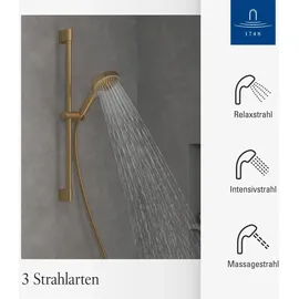 Villeroy & Boch Verve Showers Duschgarnitur 3 Strahlarten brushed gold TVS10900700076
