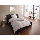 Fjödur Gänsedaunenbettdecke FJÖDUR "Franzisk, Bettdecken für Sommer oder Winter, Decke", weiß, B:155cm L:220cm, Bezug: 100% Baumwolle. Füllung: 100% Gänsedaunen, Bettdecken, Bettdecke 135x200, allergiker geeignet (für Hausstauballergiker)