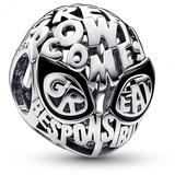 PANDORA Marvel Spider-Man Maske Charm aus Sterling-Silber, aus der Marvel x Collection, kompatibel Moments Armbändern, 792351C01