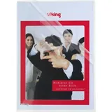 Viking Deluxe Klarsichthülle DIN A4 Glasklar Transparent PP (Polypropylen) 145 Mikron 100 Stück