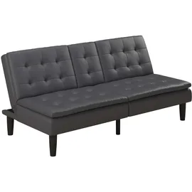 dorel home Schlafcouch Kunstleder 2-Sitzer Grau