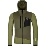 Ortovox Fleece Grid Hoody Oliv L