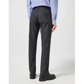 Wrangler 5-Pocket-Hose "GREENSBORO", Herren, Gr. 38, Länge 34, grau (charcoal), Web, Obermaterial: 59% Baumwolle, 26% Polyester, 14% Viskose, 1% Elasthan, regular fit lang, Hosen 5-Pocket-Hose, mit Reißverschluss