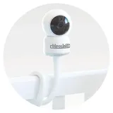 Chipolino Babyphone Atlas, Babyeinheit, flexibler Silikonständer weiß