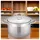 Cheffinger Edelstahl Kochtopf InduktionTopf Pfanne Deckel Suppentopf Silber 34 cm