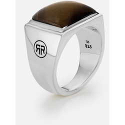 REBEL & ROSE - STERLING SILVER RINGS - Ring Square Tiger Lowneck