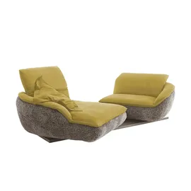 KOINOR Eckcouch Leder 3-Sitzer Blau