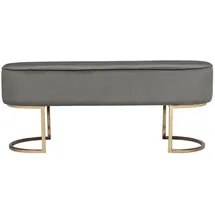 Kayoom Sitzbank, Grau, Holz, Metall, Textil, Sperrholz, 105x41x40 cm, Esszimmer, Bänke, Sitzbänke