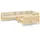 vidaXL Garten-Lounge-Set 9-tlg. creme Kiefer
