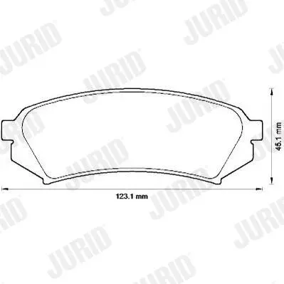 JURID Bremsbelagsatz, Scheibenbremse 572548j für LEXUS TOYOTA