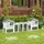 PawHut Kleintierstall 259 x 64 x 92 cm grau