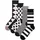 Happy Socks 4er Pack Socken Schwarz/Weiß 36-40