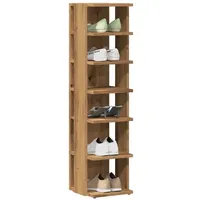 VidaXL Schuhschrank Artisan-Eiche 28x27x102 cm Holzwerkstoff