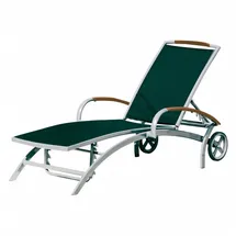 INKOSPOR Sonnenliege Frisco 183 x 71 x 34 cm Schwarz/Grau