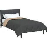 vidaXL Ganzjahresbettdecke Anthrazit und Taupe 135 x 200 cm Mikrofaser