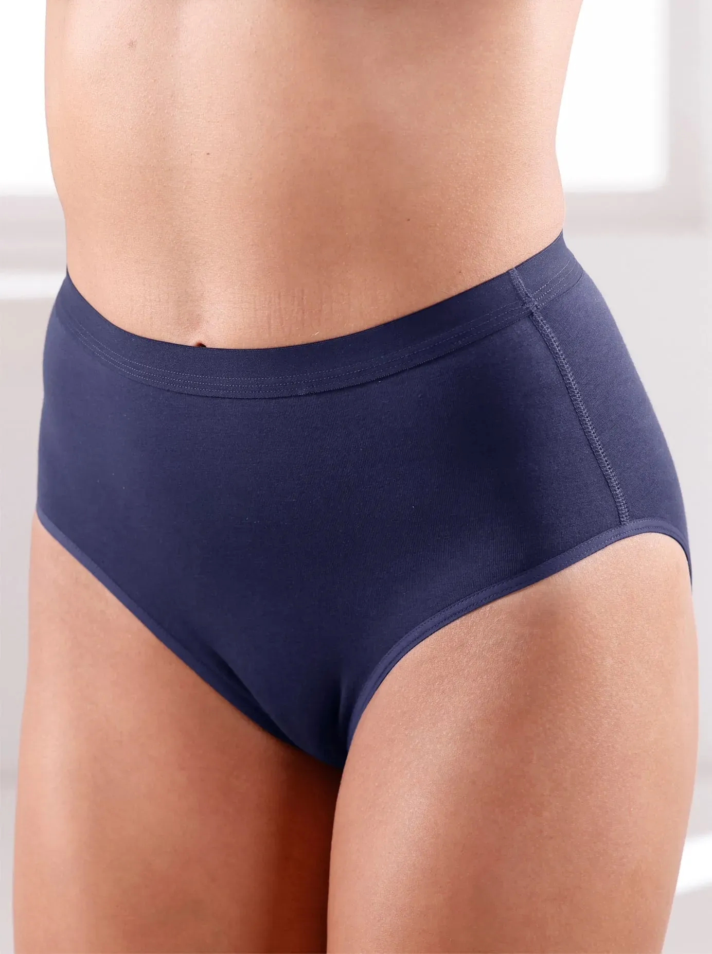 Formslip CONTA, Damen, Gr. 40, 2 Stk., blau (marine), 95% Baumwolle, 5% Elasthan, Unterhosen Formslip