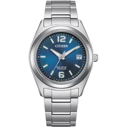 Citizen Super Titanium Eco-Drive FE6151-82L - blau,titanweiß - 34mm