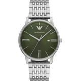 Emporio Armani Herren Analog Quarz Uhr mit Edelstahl Armband AR11644