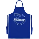 multifanshop Grillschürze - Magdeburg - Meine Fankurve - Druck weiß - Schürze