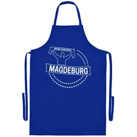 multifanshop Grillschürze - Magdeburg - Meine Fankurve - Druck weiß - Schürze