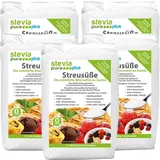 steviapuraPlus Kristallzucker | Erythrit (Erythritol) + Stevia - Streusüße | 5kg