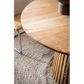 FineBuy Ø 120 cm braun