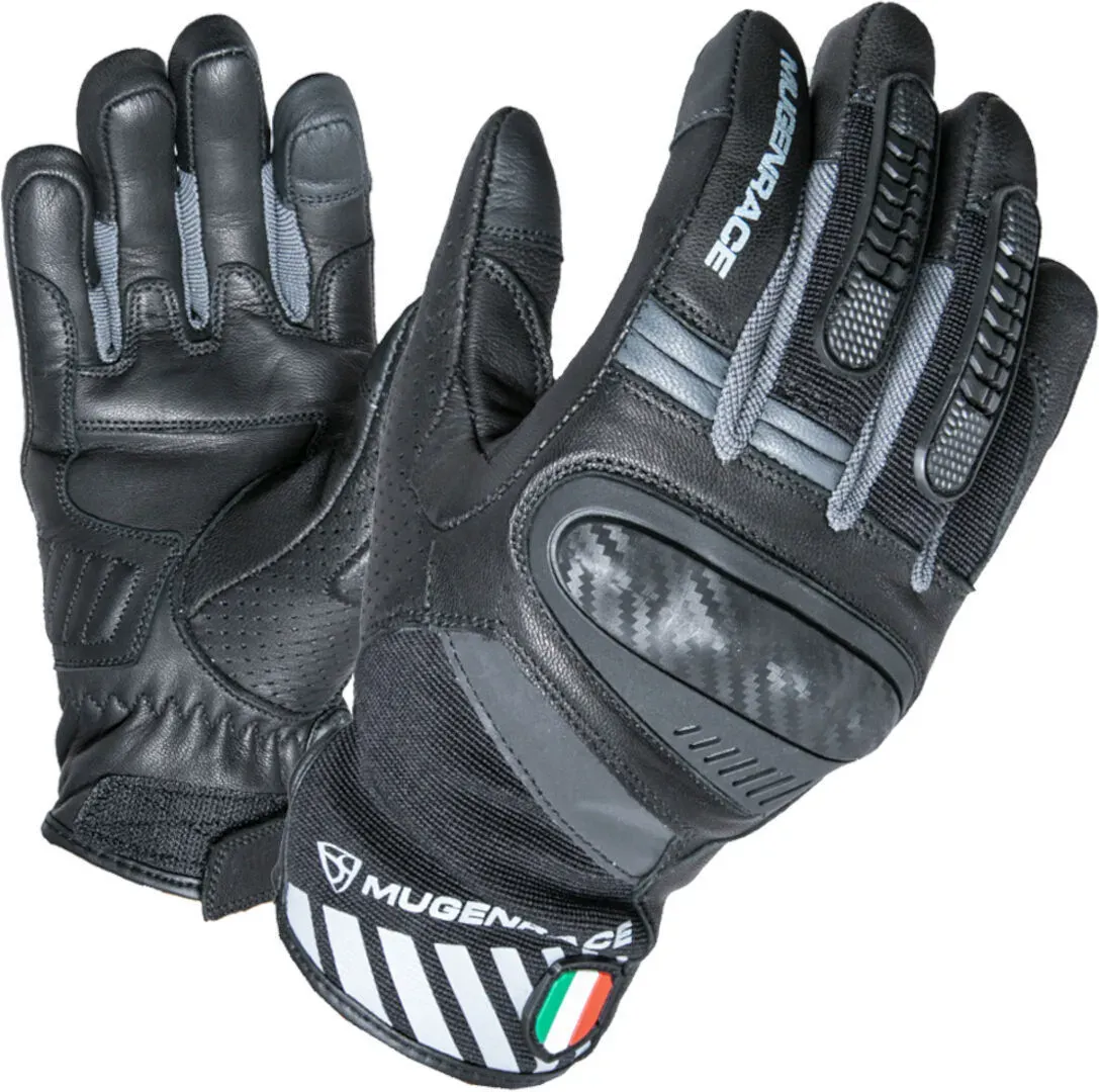 MUGENRACE Hai-Ko Motorfiets handschoenen, zwart-grijs, L Voorman