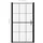 vidaXL Duschtür Hartglas 100 x 178 cm Schwarz