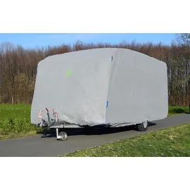 Greenyard Abdeckplane für Wohnwagen M 550 x 250 x 220 cm Grau