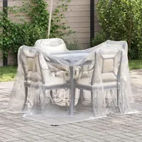 VidaXL Transparente Plane mit Ösen 2x3 m Polyethylen