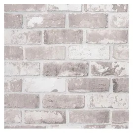 vidaXL Vliestapete 3D Backstein-Optik Grau 10x0,53 m
