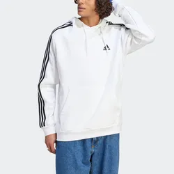 Kapuzensweatshirt ADIDAS SPORTSWEAR "ESSENTIALS 3STREIFEN HOODIE", Herren, Gr. XXXL, weiß, Obermaterial: 78% Baumwolle, 22% Polyester, sportlich, Sweatshirts