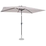 VONROC - Sonnenschirm Rapallo 200x300cm – Premium-Sonnenschirm, rechteckig Beige