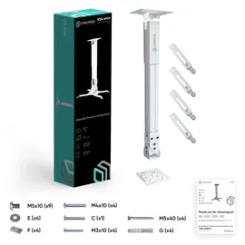 ONKRON Halterung, Beamer max 10 kg, Neigbar-schwenkbar, weiß K5A