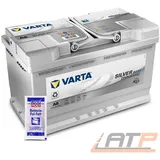 VARTA AUTOBATTERIE 12V 80Ah STARTERBATTERIE 800A xEV A6 INKL 10g BATTERIEPOLFETT