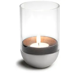 GRAVITY CANDLE Windlicht silber 080102