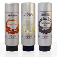 Monin Sauce 3er Pack Karamell, Helle & Dunkle Schokolade, 3 x 0,5l