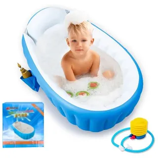 Locisne Aufblasbare Baby Badewanne Kinder Schwimmbad Jungen Air Bäder Summer Schwimmbecken, Anti-Rutsch Pool faltbar für unterwegs Baby chwimmbecken Badewannensitz Stuhl für 0-3 Jahre