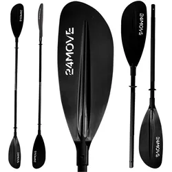24MOVE® Doppelpaddel LAGO Aluminium Paddel, Stand-Up Paddling, Paddel für Kajak, 220 cm, verstellbar